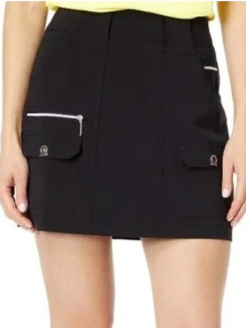 Jamie Sadock Cargo Skort Black Size 18 A-Line 4 pocket front Athletic